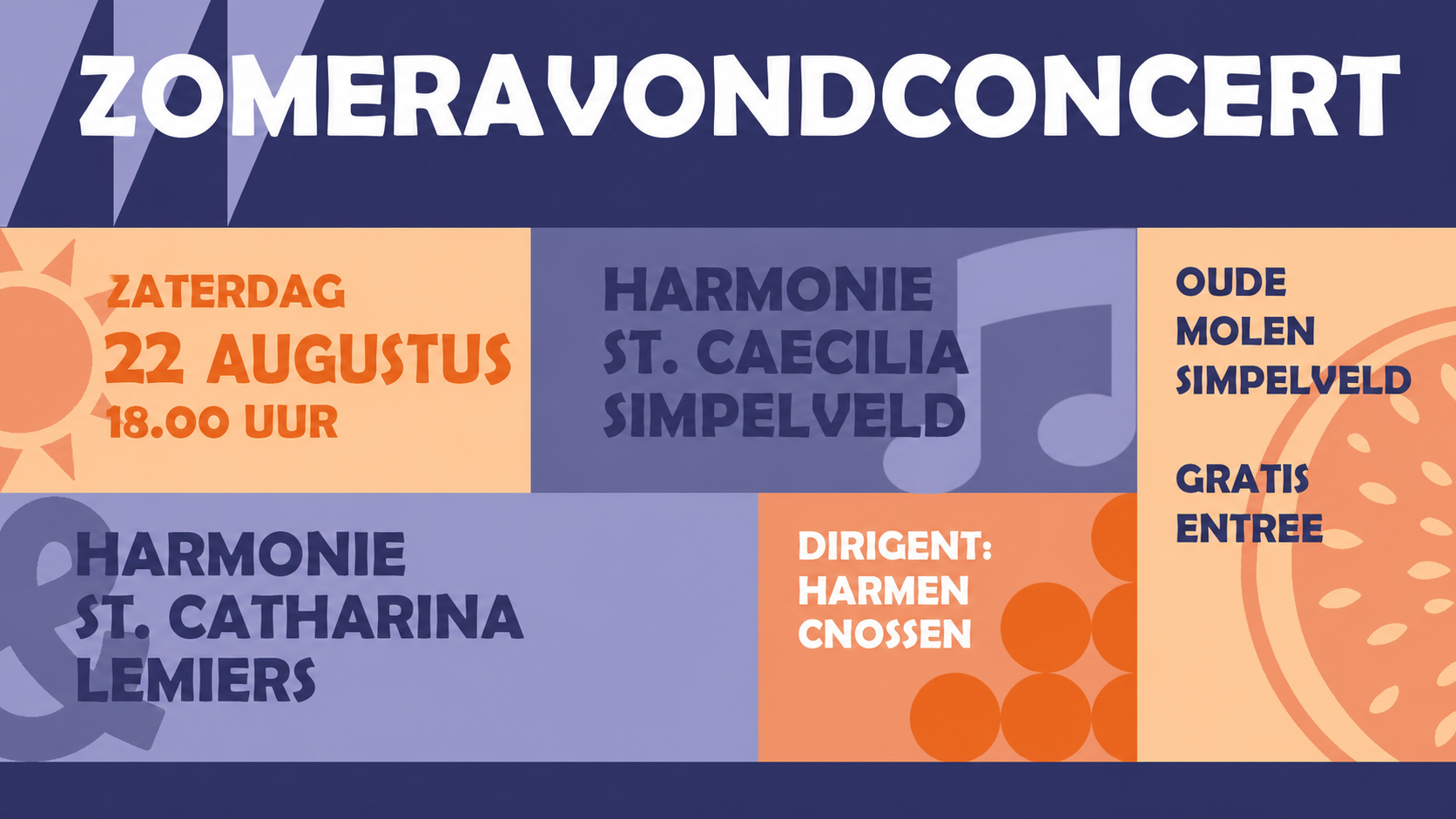 Poster Zomerconcert